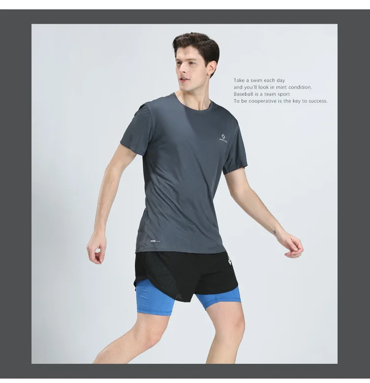 Мужские быстросохнущие шорты для бега 2 в 1, спортивные баскетбольные шорты, штаны для фитнеса, тренажерного зала, тенниса, тренировочная одежда, шорты для бега и прогулок