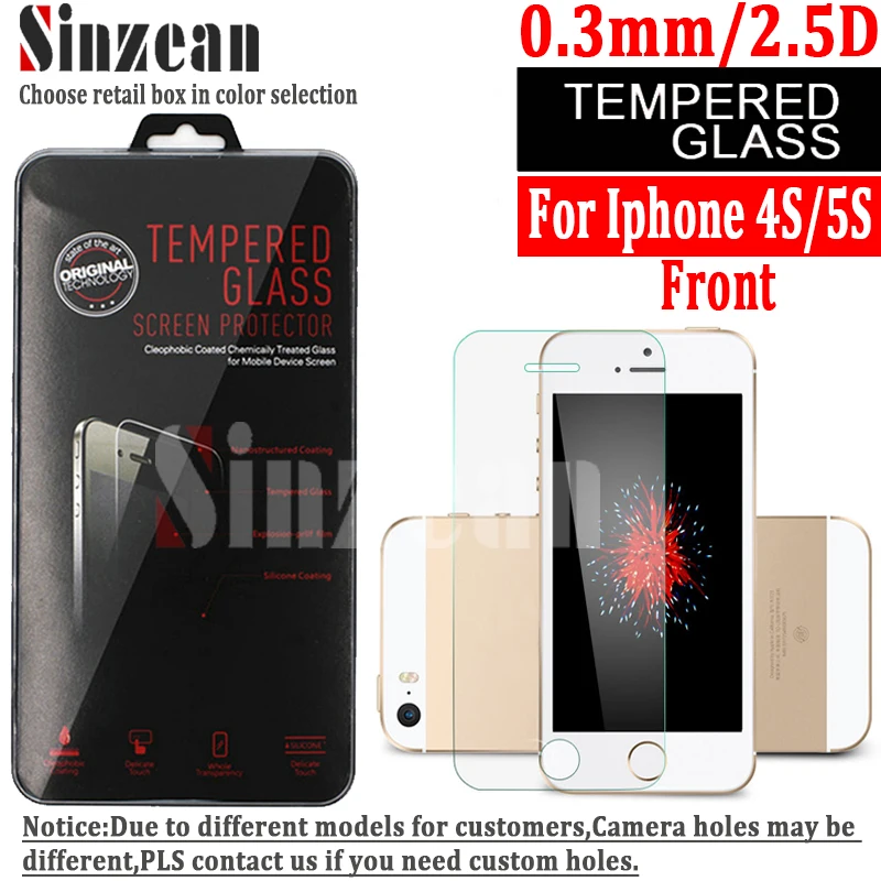 bilder für Sinzean 50 teile/los für apple iphone 5 5 s 5c 5se 4/4 s gehärtetem glas displayschutzfolie 0,3mm 2.5d 9 h mit einzelhandel paket bilder für Sinzean 50 teile/los für apple iphone 5 5 s 5c 5se 4/4 s gehärtetem glas displayschutzfolie 0,3mm 2.5d 9 h mit einzelhandel paket