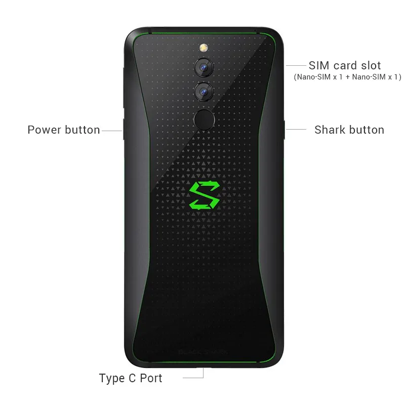 Xiaomi Black Shark Helo 10 Гб 256 ГБ игровой мобильный телефон Snapdragon 845 6,0" 18:9 полноэкранный восьмиядерный смартфон BlackShark