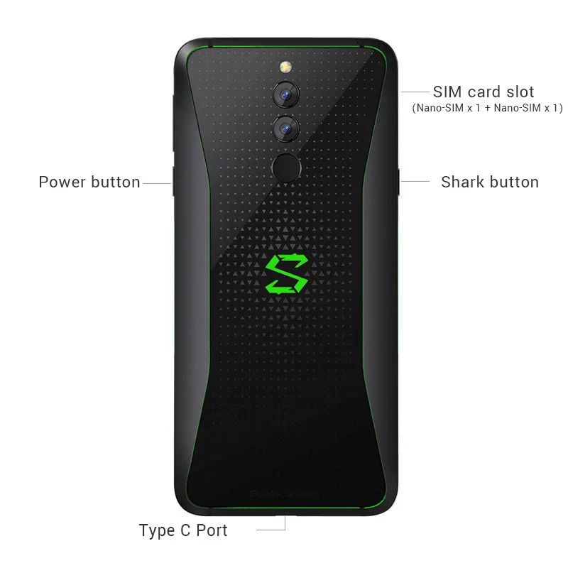 Xiaomi Black Shark Helo 10 Гб 256 ГБ игровой мобильный телефон Snapdragon 845 6 01 &quot18:9 полноэкранный