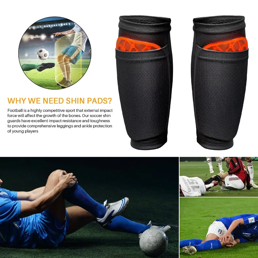 Футбольные наколенники с компрессионными носками гетры детские дышащие защитные щитки для ног защита взрослых детей футбольное оборудование