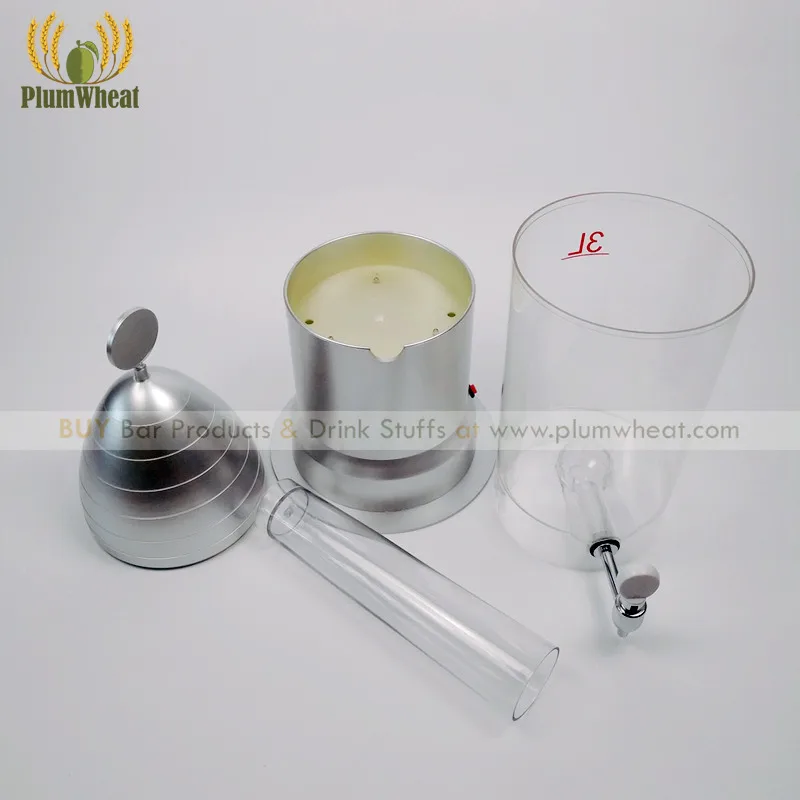 silver-3-liters-bullet-shape-beer-tower-dispenser-with-ice-tube-and-led-lights-bt14-5