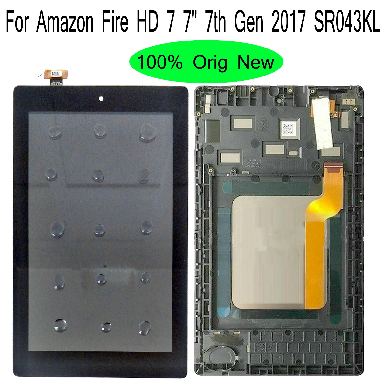 

Shyueda For Amazon Fire HD 7 7" 7th Gen 2017 SR043KL 100% Orig AAA+ IPS LCD Display Touch Screen Digitizer With tools