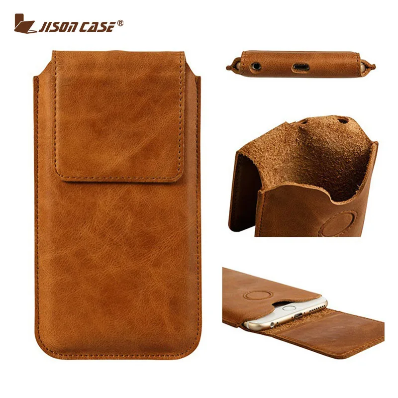 Jisoncase Phone Case For iPhone 7 7 Plus Bag Genuine Leather For iPhone 6s 6s Plus