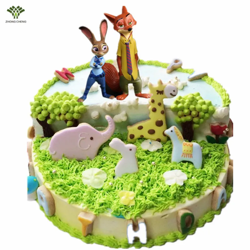 12 Pcs Anime Cartoon Zootopia Pvc Action Figure Fou Animal Ville Modele Gateau Topper Choix D Anniversaire Cadeaux Jouets Nick Et Judy 4 7 Cm Aliexpress