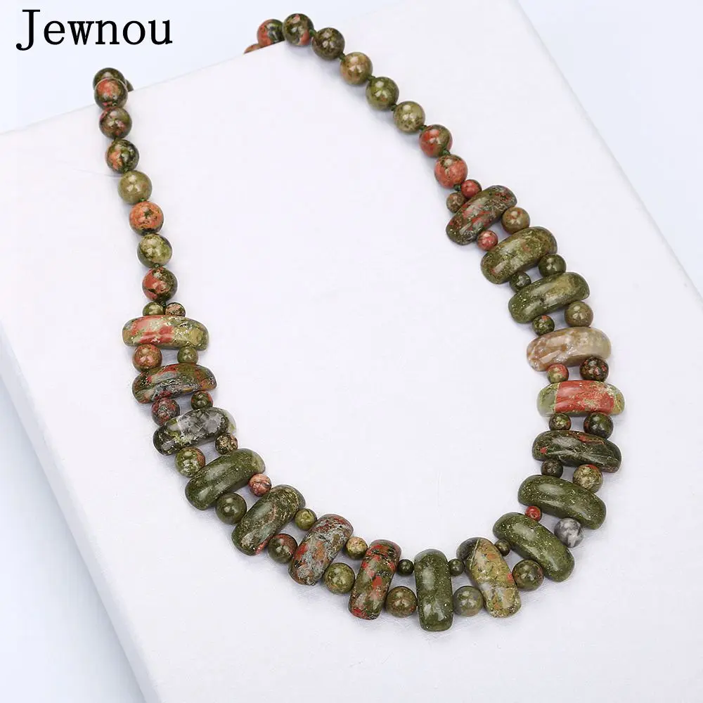 

Jewnou Topaz Bracelet Natural Crystal Bead Chain Lucky Charm Women Vintage Jewelry Natural Stone Charm Birthday Present Gift