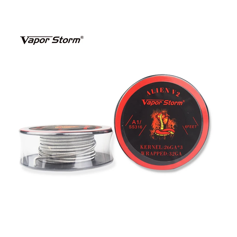 

6 Feet Vapor Storm Alien V2 Coil Wire A1 SS316 Heating Wire High Density RDA RBA RDTA Rebuildable Atomizer Heating DIY Coil Wire