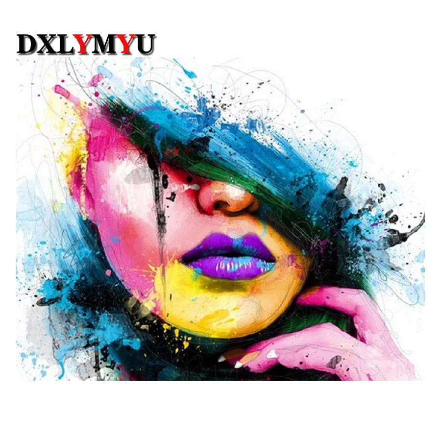 

5D Diamond Mosaic Diy Diamond Painting Cross Stitch Cartoon Colorful Hand Painting Patterns 3D Diamond Embroidery Rhinestone