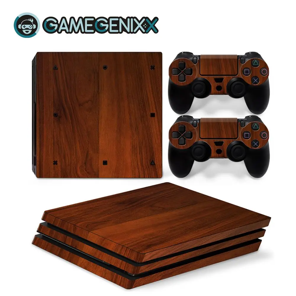 Наклейка на кожу GAMEGENIXX Виниловая наклейка для PS4 Pro консоли и 2 контроллера-дерево