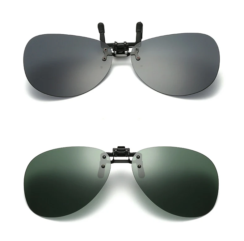 Polarized Clip-on Sunglasses Pilot Lens Flip Up Glasses Night Vision for Myopia Glasses Driving Fishing Outdoor Sport Polarized Clip-on Sunglasses Pilot Lens Flip Up Glasses Night Vision for Myopia Glasses Driving Fishing Outdoor Sport
