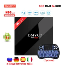 Android TV Box H96 Pro Plus 3GB 64GB ROM Android 7 1 Amlogic S912 font b