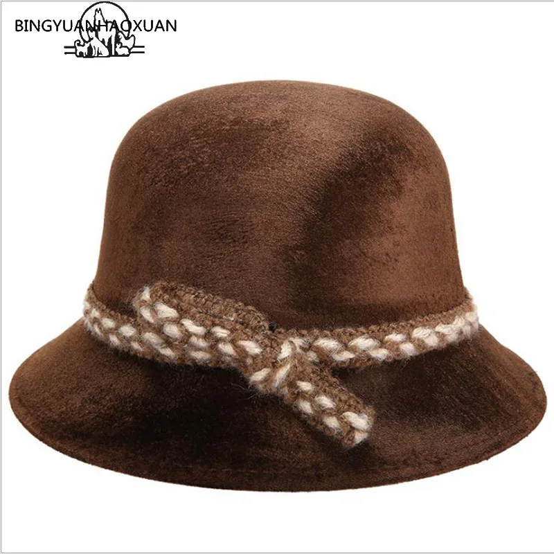 

BINGYUANHAOXUAN Womens Gold velvet Sun Hat Autumn And Winter Fashion Floppy Caps Ladies Outdoor Solid Wool Visor Hats Woman Caps