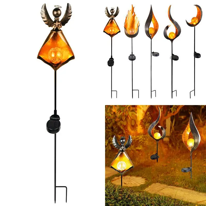 

HobbyLane LED Retro Solar Simulate Flame Lawn Lamp for Outdoor Garden Landscape Decor Dropshipping LED Garden Lights