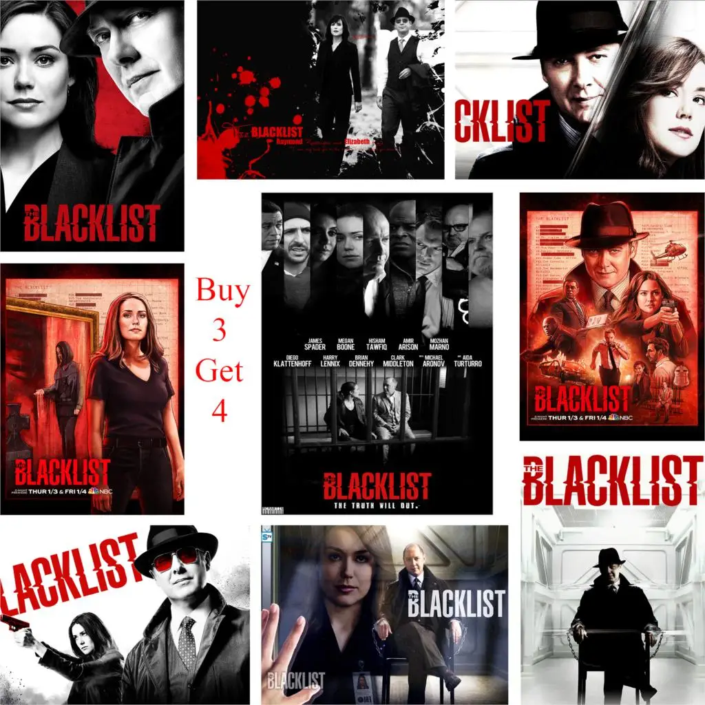 

Movie Posters Blacklist Good Quality Wall Stickers Home Decoration