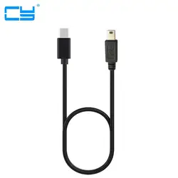 USB 3,1 хост OTG Тип C мужчина к mini Тип usb B Мужской Кабель-адаптер для мобильных жесткий концентратора Камера для macbook и Google Chromebook