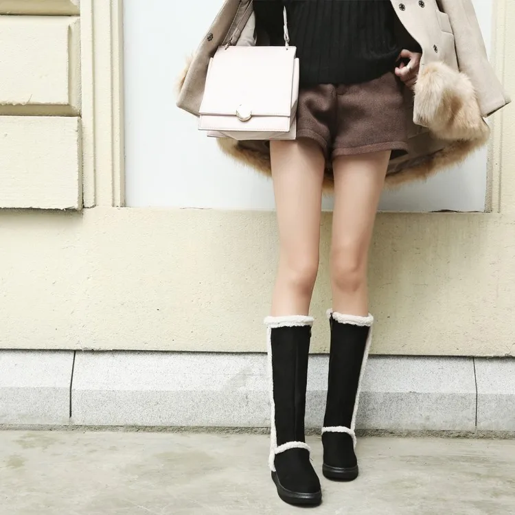 

Big Size 9 10 11 12 thigh high boots knee high boots over the knee boots women ladies boots Color side zipper
