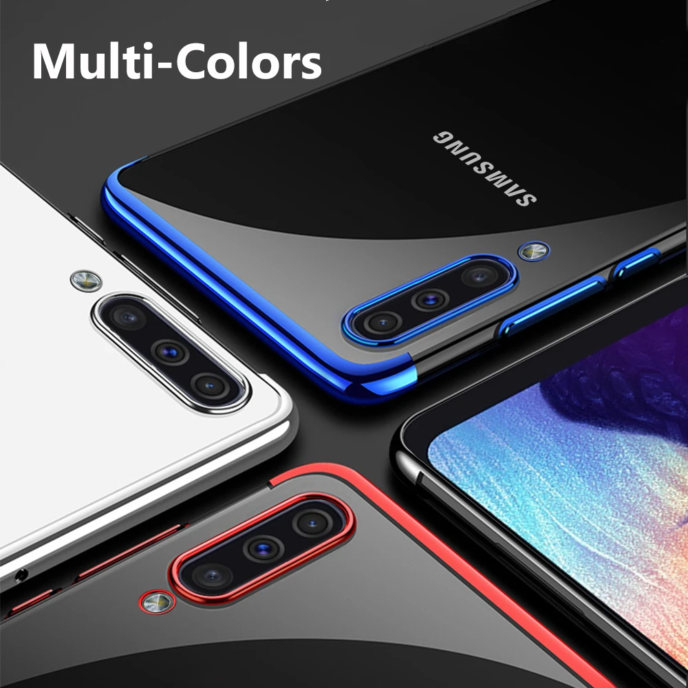 

Plating Ultra Thin Case For Samsung Galaxy A50 A60 A80 A20e A70 A40 A10 M30 M20 M10 S8 S9 S10 Plus Lite S6 S7 Edge Note 9 Cover
