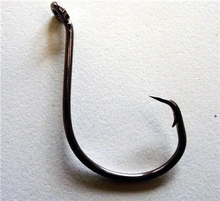 50pcs 8/0 High Carbon Stainless Steel Chemically Sharpened Octopus Circle Ocean Fishing Hooks 7385 Ocean Fish Hook