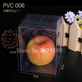 

13x6x13cm DHLfast shipping PVC food box/Transparent box/The plastic Gift boxes Pastry biscuit boxes Display case100pcs/set