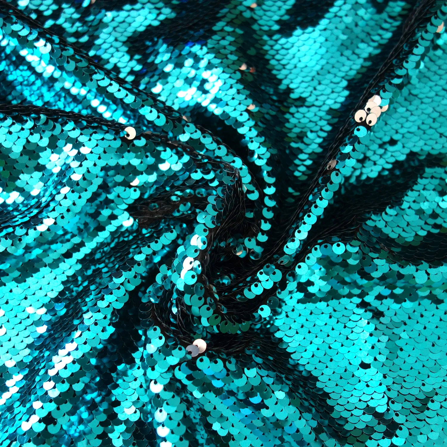 50cm*130cm Mermaid Reversible Sequin Fabric High Density Reversible