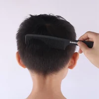 Brainbow 2pc peigne à cheveux antistatique carbone brosse à cheveux professionnel Pro Salon outils de coiffure coiffure barbiers poignée brosse 5