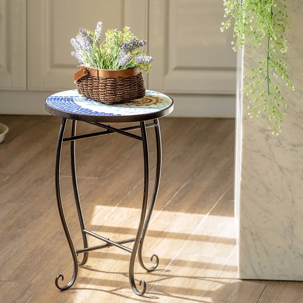 Giantex Outdoor Indoor Accent Table Plant Stand Scheme