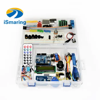 

Official iSmaring Starter Kit for Arduino UNO R3 Upgraded Version Learning Suite Kit With Retail Box Free Shipping
