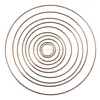 3.5-19cm Metal Dream Catcher Ring Macrame Craft Hoop Gold DIY Dreamcatcher Accessory 10 Szies 4