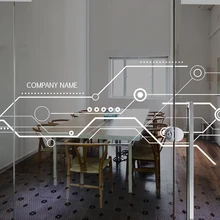 DICOR брендовая Улучшенная деловая стеклянная пленка может из смешанного кашемира белого цвета в будущем Стиль Простые современные виниловые стеклянные дверь, декоративные пленки BLT1511