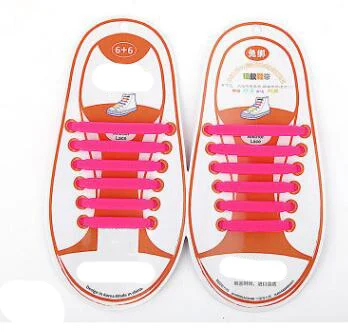Новые ленивые эластичные силиконовые шнурки без шнурки для обуви унисекс для женщин и мужчин спортивные эластичные силиконовые шнурки для обуви все кроссовки подходят ремешок - Цвет: Розовый