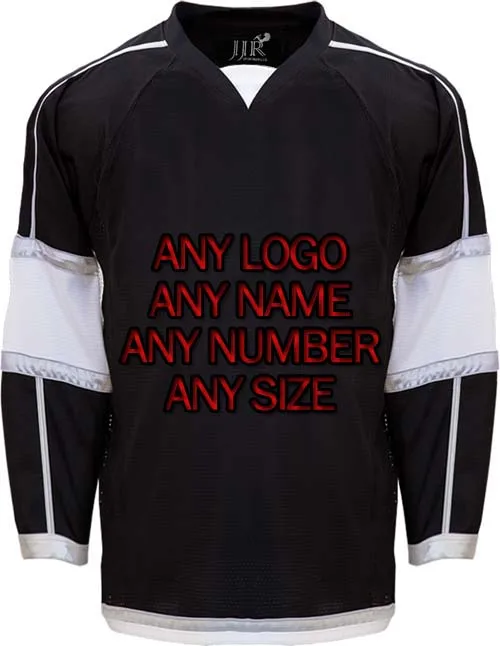 

Custom ICE Hockey Jerseys Replica Home Away Mens Vintage Jersey Black White XXS-6XL