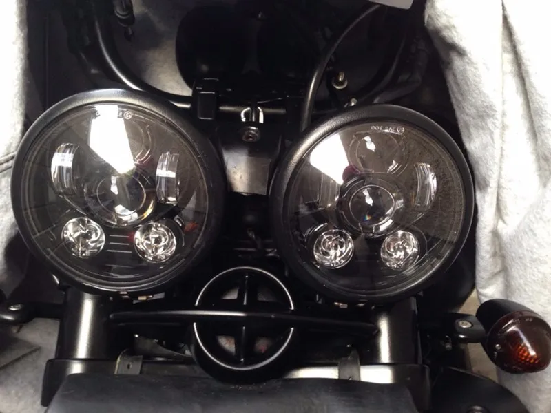 5.75 Inch Daymaker Projector LED Headlight for Harley Davidson Motorcycles Headlamp 45W Chrome cvc5x55vv.jg