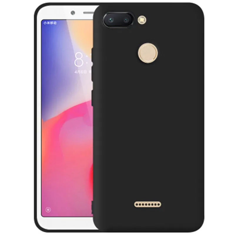 ТПУ карамельного цвета чехол для Xiaomi redmi 6 Чехол Мягкая задняя крышка розовый