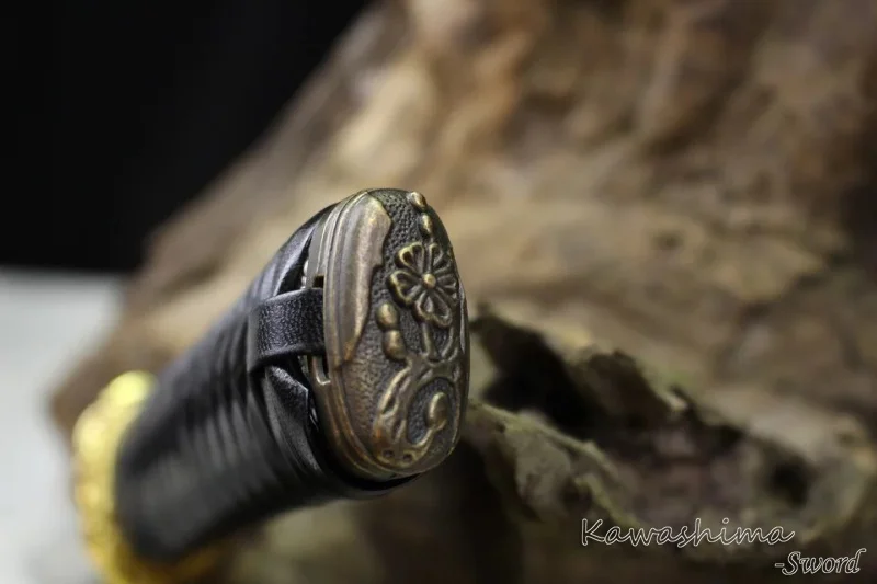 Японский Nihonto Shoto Wakizashi ручной работы 1060 Высокоуглеродистая сталь бамбуковый