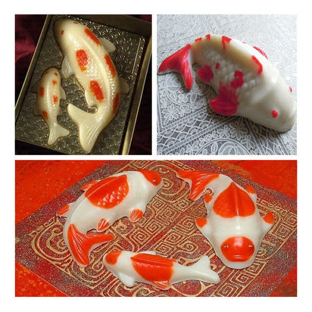 LINSBAYWU карп Cyprinoid Fish 3D форма для шоколадного торта желе Sugarcraft инструмент выпечки|cake