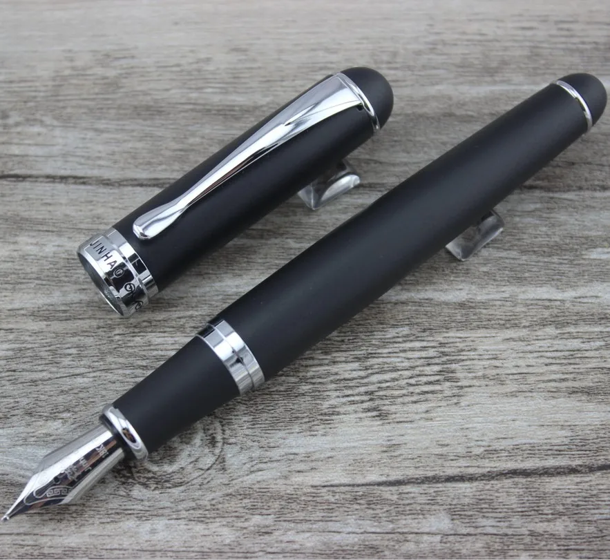 1pc/lot Jinhao X750 Fountain Pen Matte Black Pen Silver Clip 18KGP Caneta Jinhao 0.5MM Fine /1.0MM Nib Fountain Pen 14.2*1.2cm 1pc/lot Jinhao X750 Fountain Pen Matte Black Pen Silver Clip 18KGP Caneta Jinhao 0.5MM Fine /1.0MM Nib Fountain Pen 14.2*1.2cm