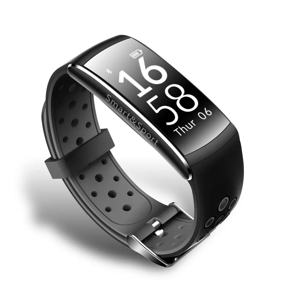 

Q8 Smart Bracelet Rate Monitoring Call Message Notification IP68 Waterproof Smartband Heart Health Sleep