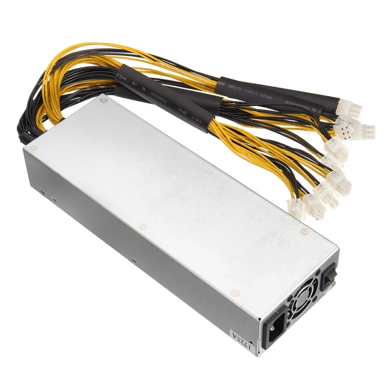 

LEORY 1400W Metal 8 Card Miner Power Supply For S7 S9 Series Mining Machine Dedicated New ATX Power Supply For PC Computer