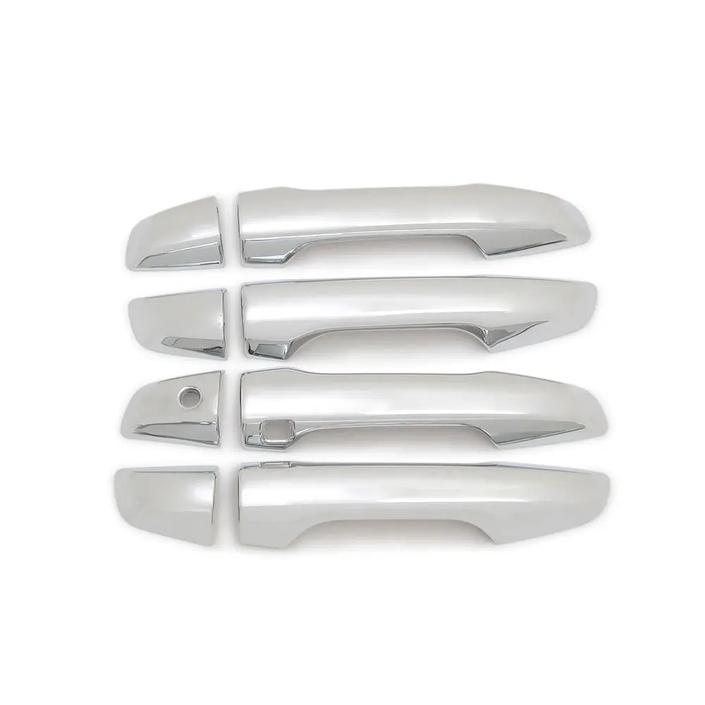 8pcs/set ABS Chrome Side Car Door Handles Cover Trim Decal Fit For