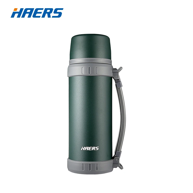 

Haers 1100ml Durable Outdoor Vacuum Flask Double Walled Stainless Steel Portable Beverage Bottle with Built-in Serving Cup