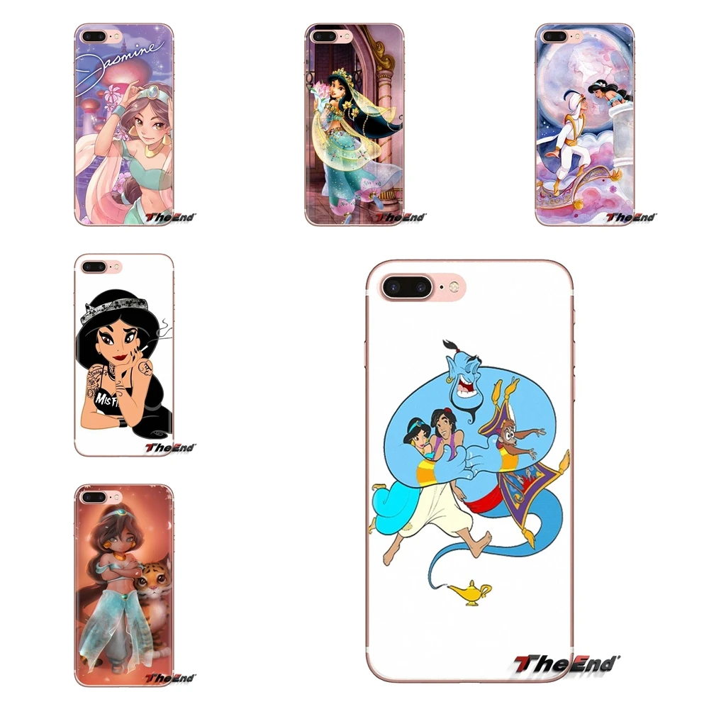 

Transparent Soft Cases Covers For Samsung Galaxy S3 S4 S5 Mini S6 S7 Edge S8 S9 S10 Plus Note 3 4 5 8 9 Aladdin Jasmine Princess