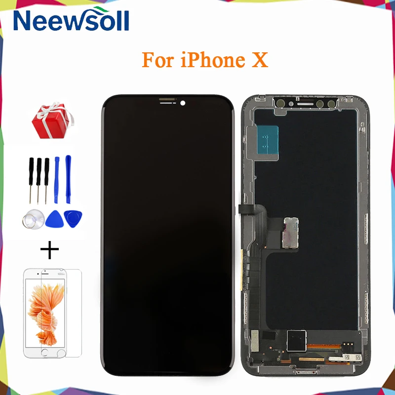 Amoled Oled For iPhone X LCD Display Screen For iPhone X Touch Screen Digitizer Assembly Replacement