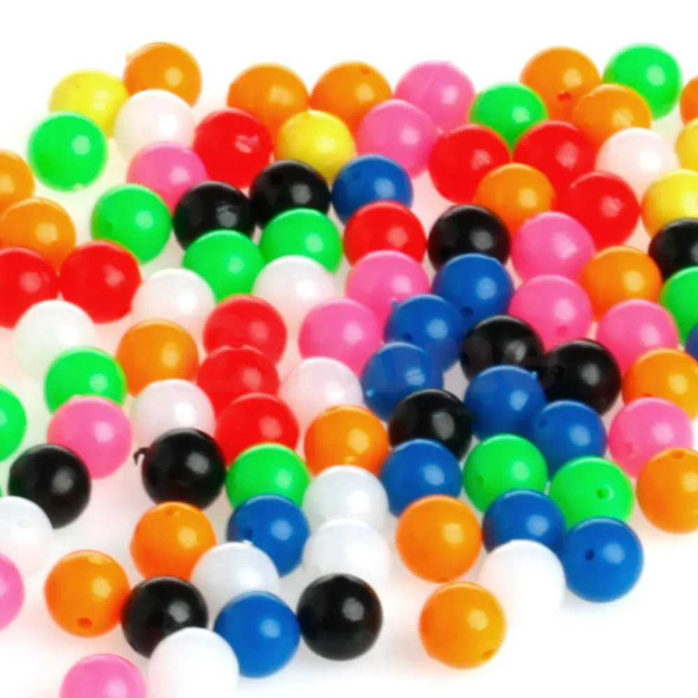 100 Pcs Round Soft Glow Rig Beads Fishing Lure Floating Float Tackles Lures 100 Pcs Round Soft Glow Rig Beads Fishing Lure Floating Float Tackles Lures