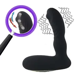 Новый 12 Скоростей массажер простаты для мужчин + 3 скорости щекотки анальный массаж простаты вибратор секс-игрушки для мужчин Анальная