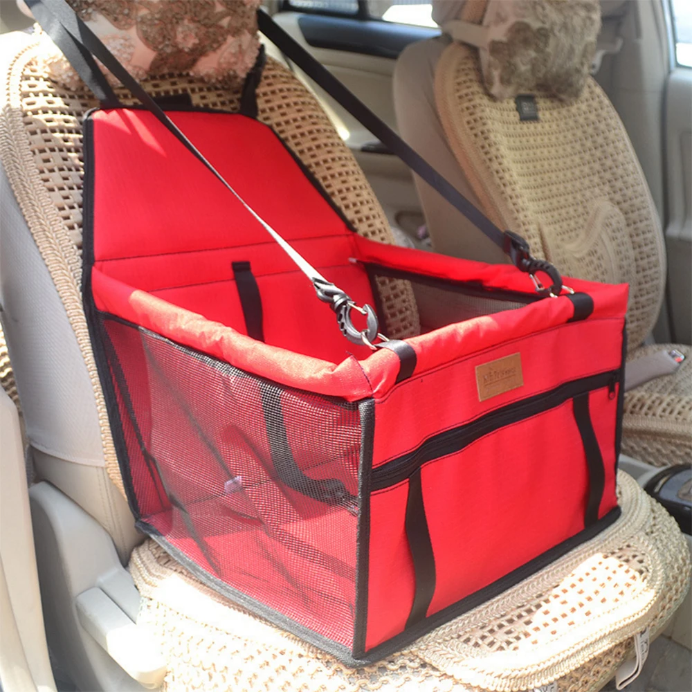 Portable Foldable Pets Dogs Cats Car Crate Lookout Booster Seat Bag