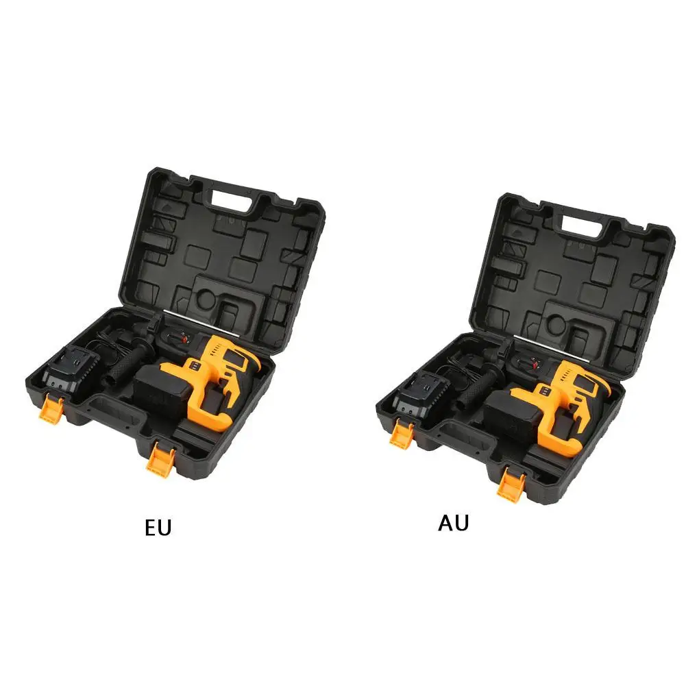 21 в Беспроводная литиевая батарея, Электрический ротационный молоток, дрель, перезаряжаемый электроинструмент, Eu/Au Plug, многофункциональный электрический молоток