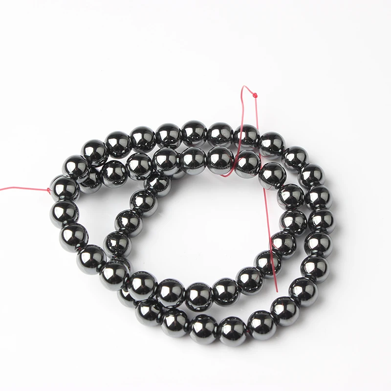 LanLi 3-12 мм модные натуральные Магнетитовые энергетические свободные бусины подходят для DIY мужчин и женщин браслет ожерелье ювелирные изделия аксессуары