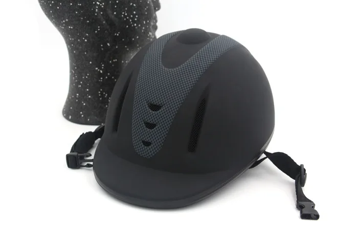 

Professiona Adjustable Size Headgear Secure Equipmentl Horse Half Face Cover Protective Riding Helmet for Questrian Riders