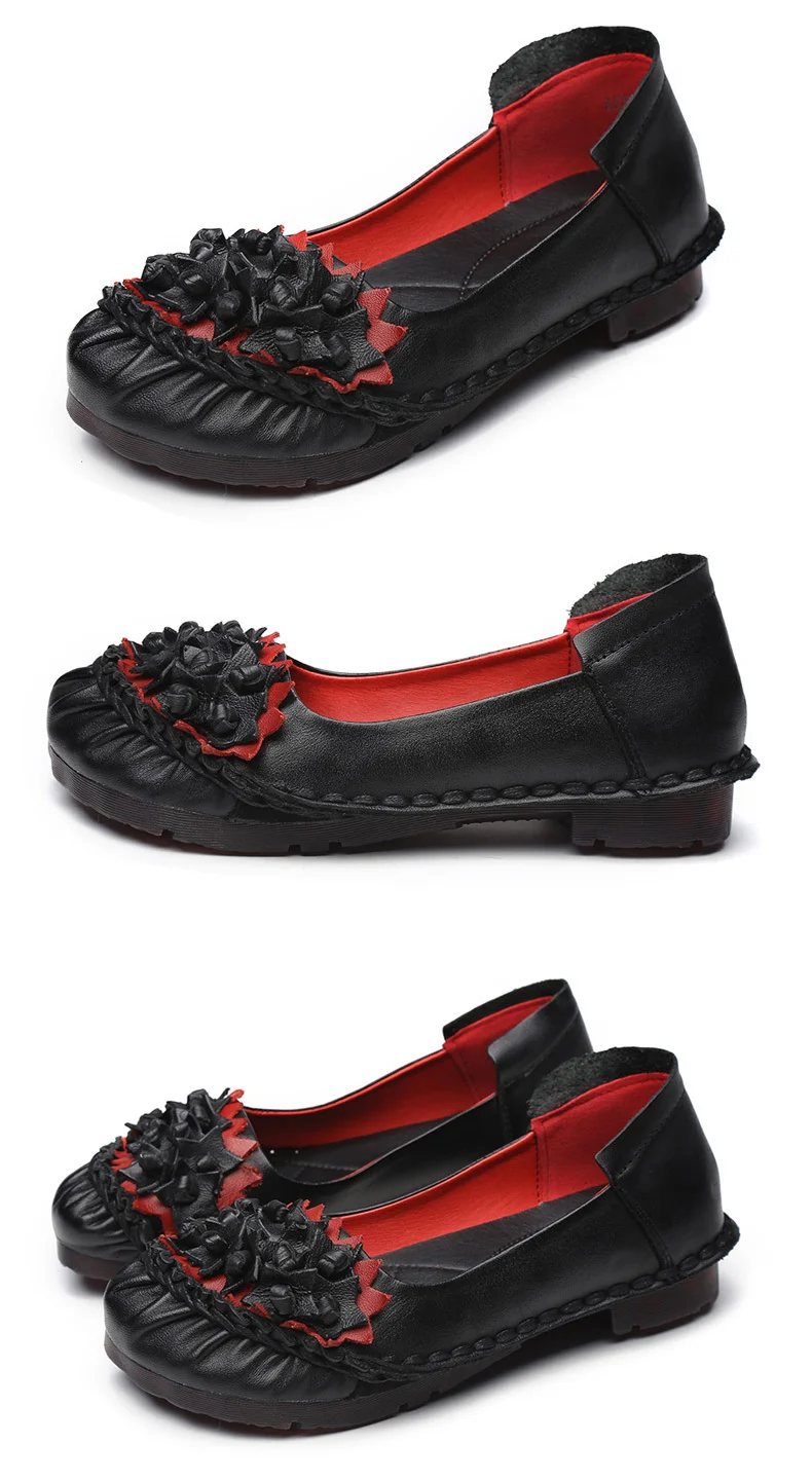 BeckyWalk/Женская обувь на плоской подошве ручной работы с цветами; Весенняя женская обувь; женские балетки в стиле ретро; лоферы из натуральной кожи; женская обувь; WSH3007