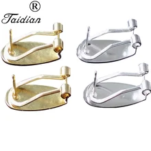 100 штук серебро/золото Цвет ноготь серьги сообщений Серебряный ноготь серьги должности для ювелирных изделий